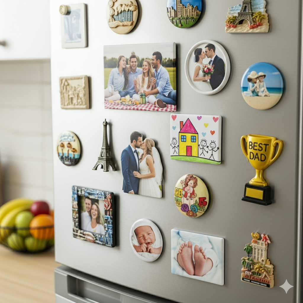 Lot de 9 Magnets Personnalisés